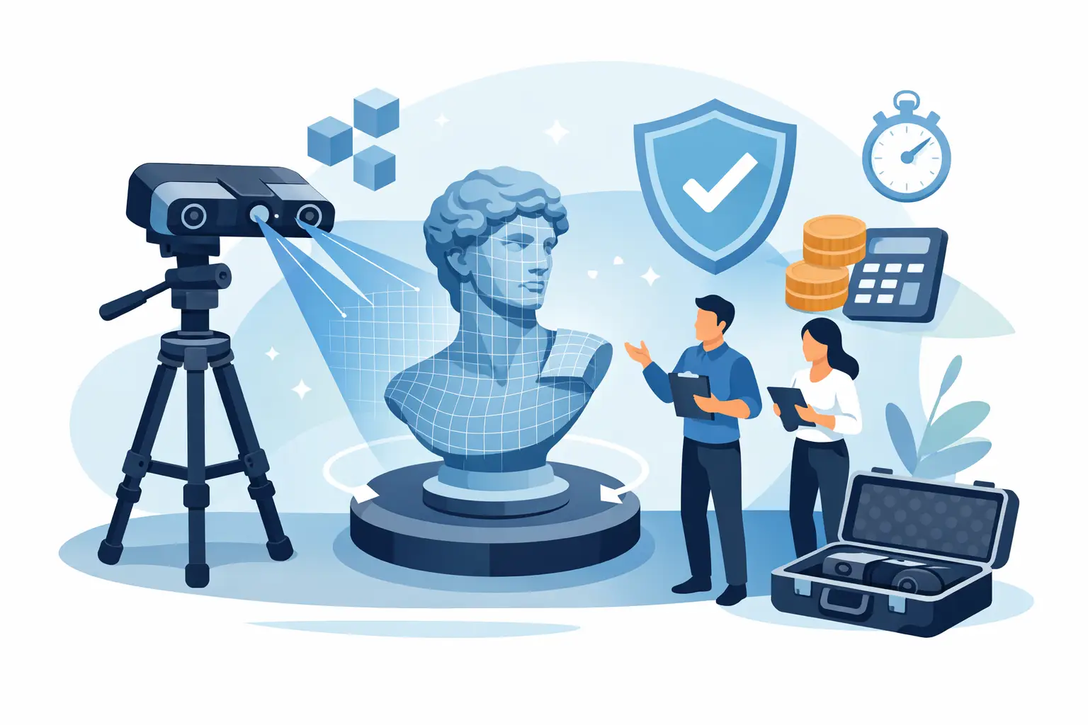 3D Scanner mieten - wann es sich lohnt
